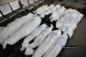img_20240118_211718_5787560074284990381861-300x200 Palestinians bid farewell to their family members who were killed by Israeli air strikes that targeted a house in eastern Rafah, south of the Gaza Strip.
