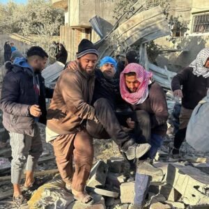 img_20240118_212422_5066412083156163810912-300x300 Members of the Zamly family inspect the rubble of their home which was destroyed by an Israeli air strike and killed 16 members of the family, in Rafah, southern Gaza. 18.1.24