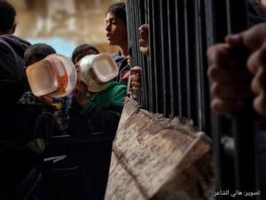 img_20240319_171953_3787692235720500867408-300x225 Children, women and elderly people are seen waiting their turn to get food that was distributed by a charity organization amidst the ongoing Israeli aggression against Gaza.