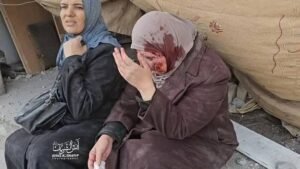 img_20240319_172504_6511624881120469302867-300x169 A number of Palestinians were killed by heavy Israeli air strikes in the vicinity of Shefa hospital and Al Jala street in Gaza city.