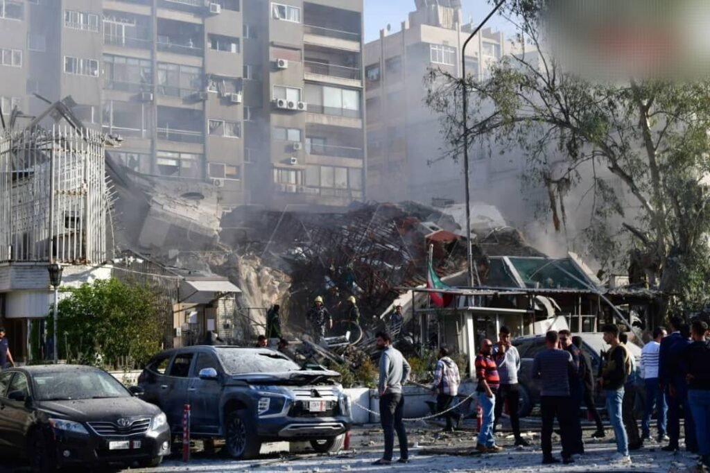 img_20240401_2237582388919881368132915-1024x682 Breaking | 5 people were killed in the Israeli airstrike targeting the annex of the Iranian embassy in Damascus, which also resulted in the assassination of General Mohammad Reza Zahedi, a leader in the Quds Force of the Iranian Revolutionary Guard.