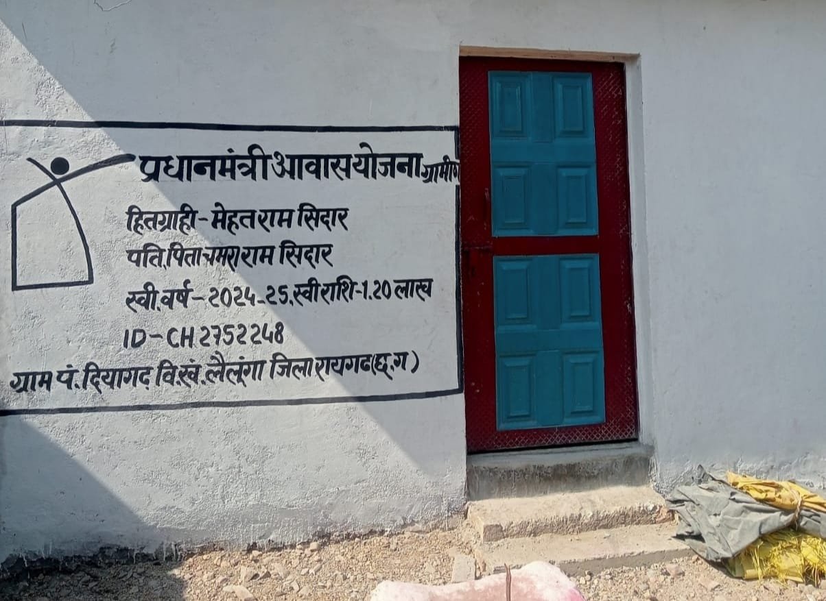 2404 छत्तीसगढ़ : रायगढ़ ने पीएम आवास निर्माण में रचा कीर्तिमान, प्रदेश में सबसे पहले पूरे किए 25 हजार मकान